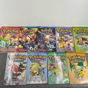Pokémon Manga Comic Books 9 Book Lot EEUC VizKids